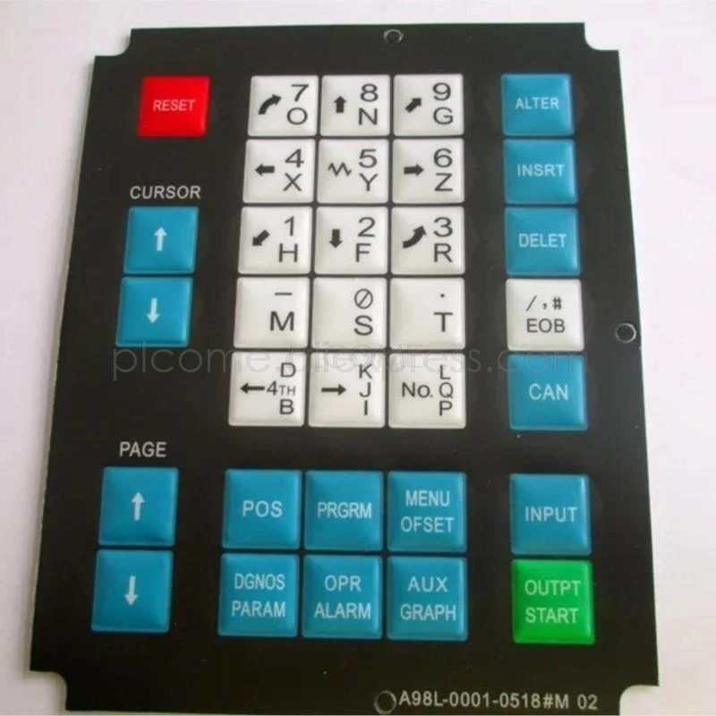 A98L-0001-0518M 02 CNC HMI 멤브레인 키패드 버튼 실전 사용 리뷰: Fanuc 기계 운영 패널 교체 필수 아이템