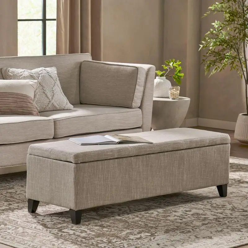 

Gloster Storage Ottoman V2, Multipurpose Storage Seat, Modern Design, Comfortable and Functional, Ideal for Living Room or