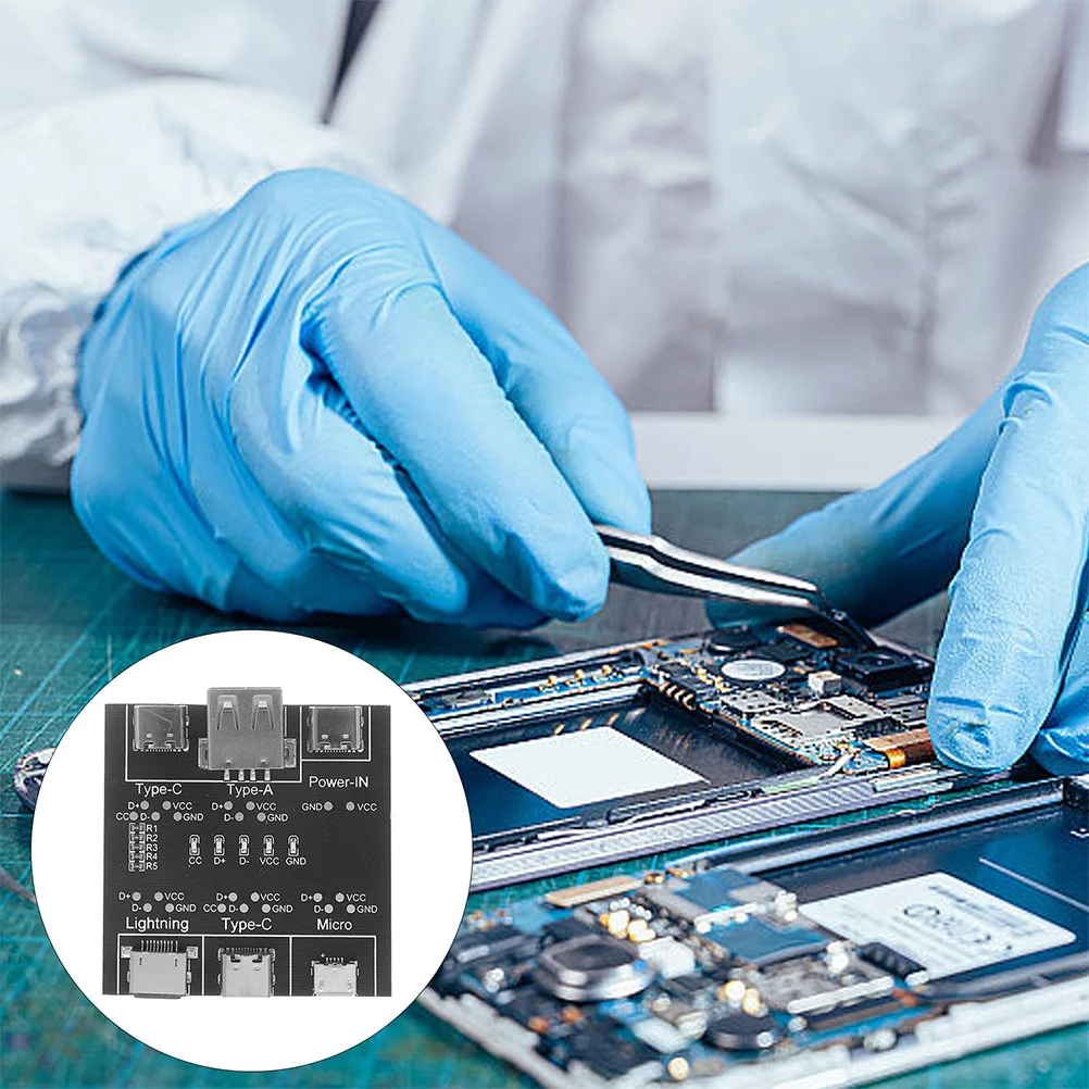 2Pcs USB Cable Testing Board Portable Fast Data Wire Tester USB C Cable Test Tool for Charging and Data USB-C Tester