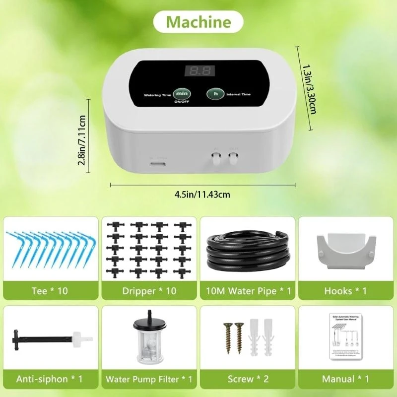 4X7B Irrigation Watering Timer for Home Gardening and Public Use Timed Watering
