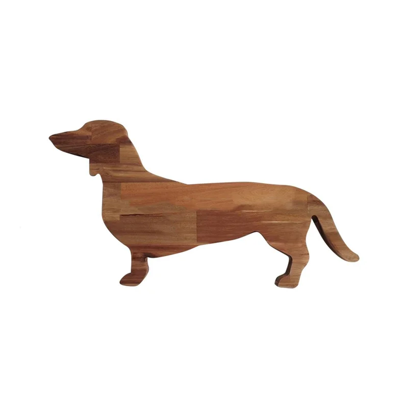 

15.7 Inch Dachshund Dog Dinner Plate Cheese Board Cutting Charcuterie Board Cute Christmas Dinner