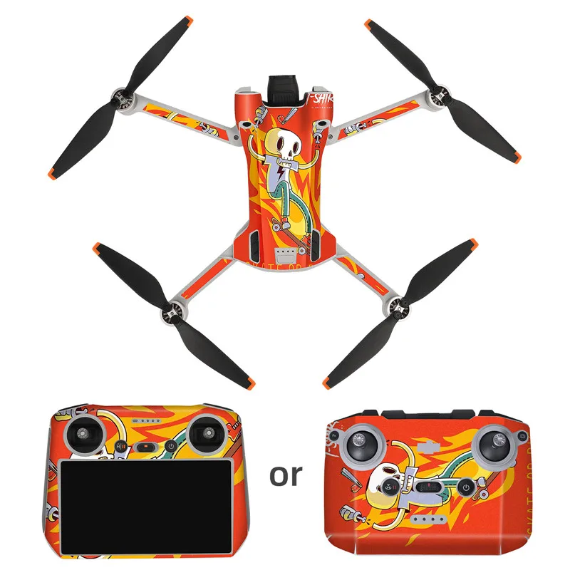 for DJI MINI 3 PRO PVC Sticker Drone Body Remote Control Skin Stickers Protective Film RC-N1/DJI RC  Drone Accessories