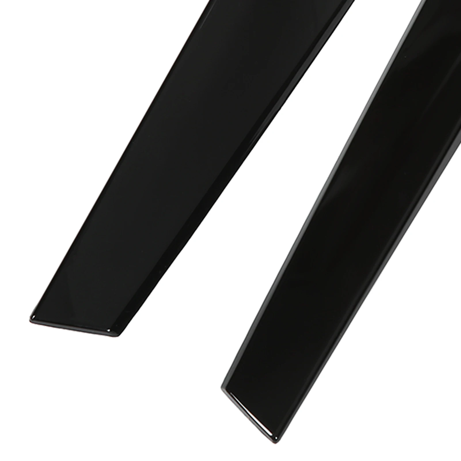Rear Side Wing Trim Wear Resistant Rear Window Side Spoiler Gloss Black Anti Impact Left Right Colorfast Stable Sturdy for Car