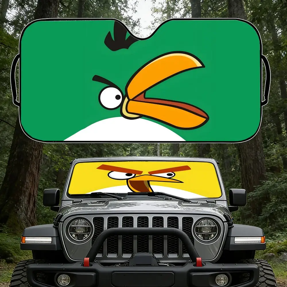 

Солнцезащитный козырек для лобового стекла автомобиля | Складной автомобильный солнцезащитный козырек | Защита от ультрафиолета и солнца для окон C-Angry Birds