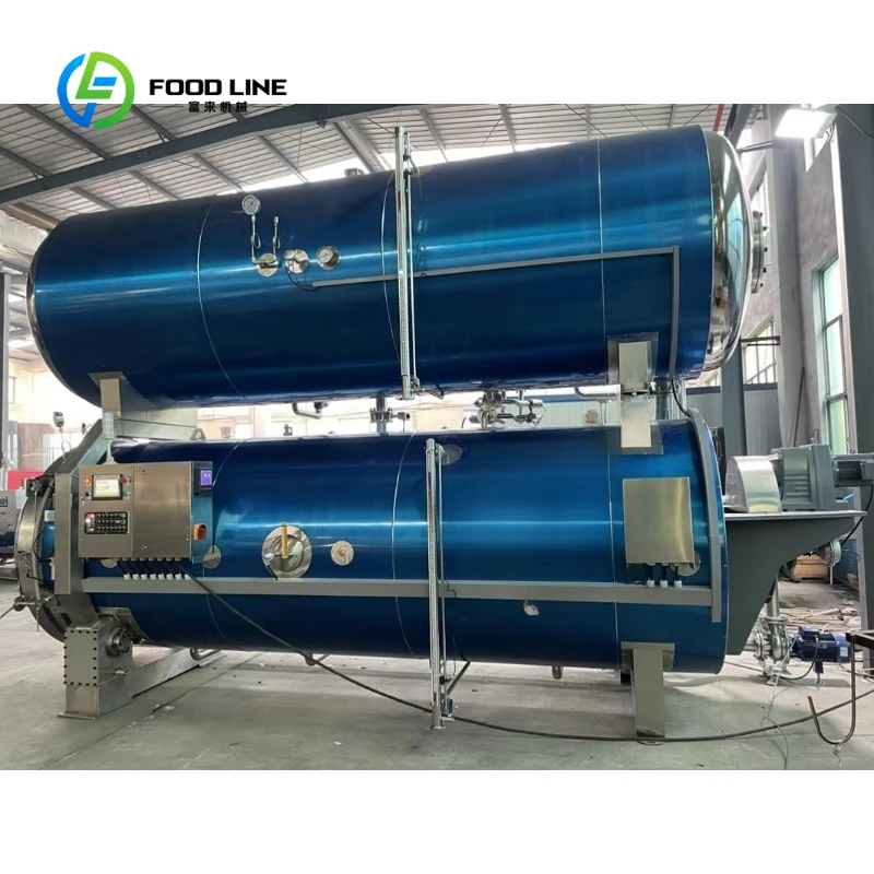 Customized Industrial Double Layer Water Immersion Retort Sterilizer Automatic Food Sterilization Machine for Canned Meat Pouch