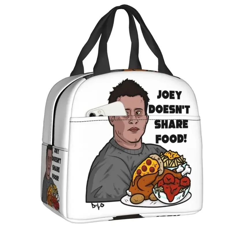 Cute Friends Characters Lunch Bag Men Women Warm Cooler Insulated Box for Children School Work Picnic Food Tote Bags