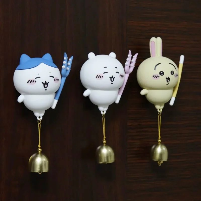 

New Chiikawa Series Magnetic Rattle Pendant Hachiware School Bag Keychain Cartoon Usagi Children Toy Rattle Pendant Toy
