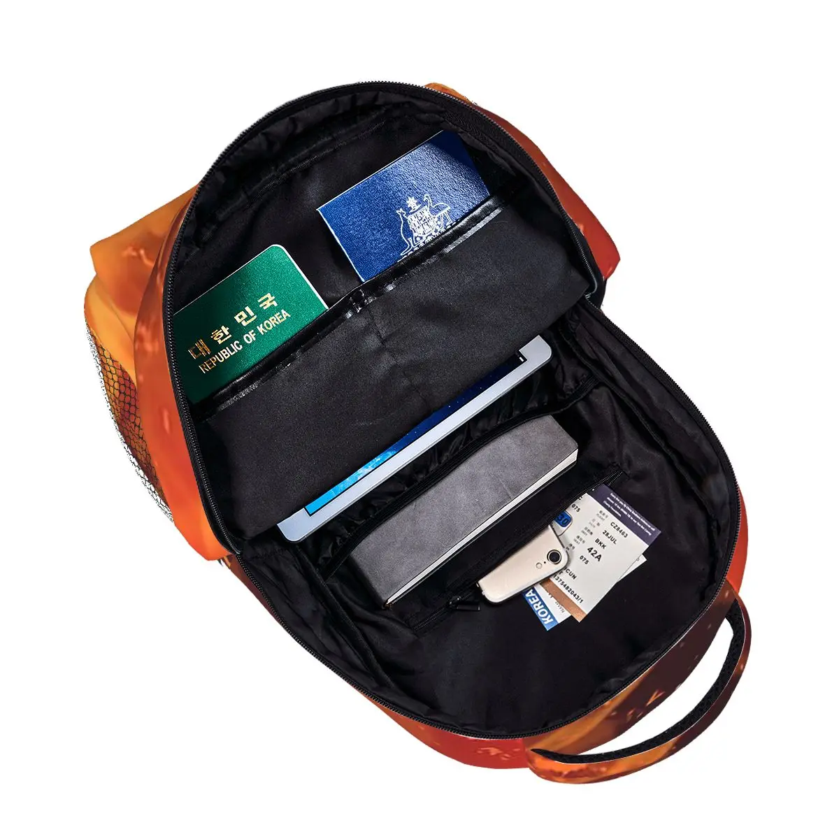 Fire Flames Burning Backpacks Boys Girls Bookbag Children School Bags Cartoon Kids Rucksack Shoulder Bag Large Capacity