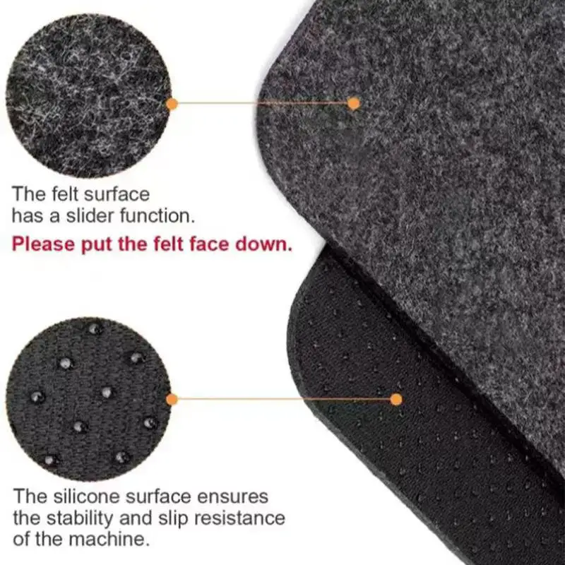 

Reusable Air Fryer Liners Felt Heat Insulation Mat Non-Slip Silicone Protective Pad for Air Fryer Coffee Machine Countertop
