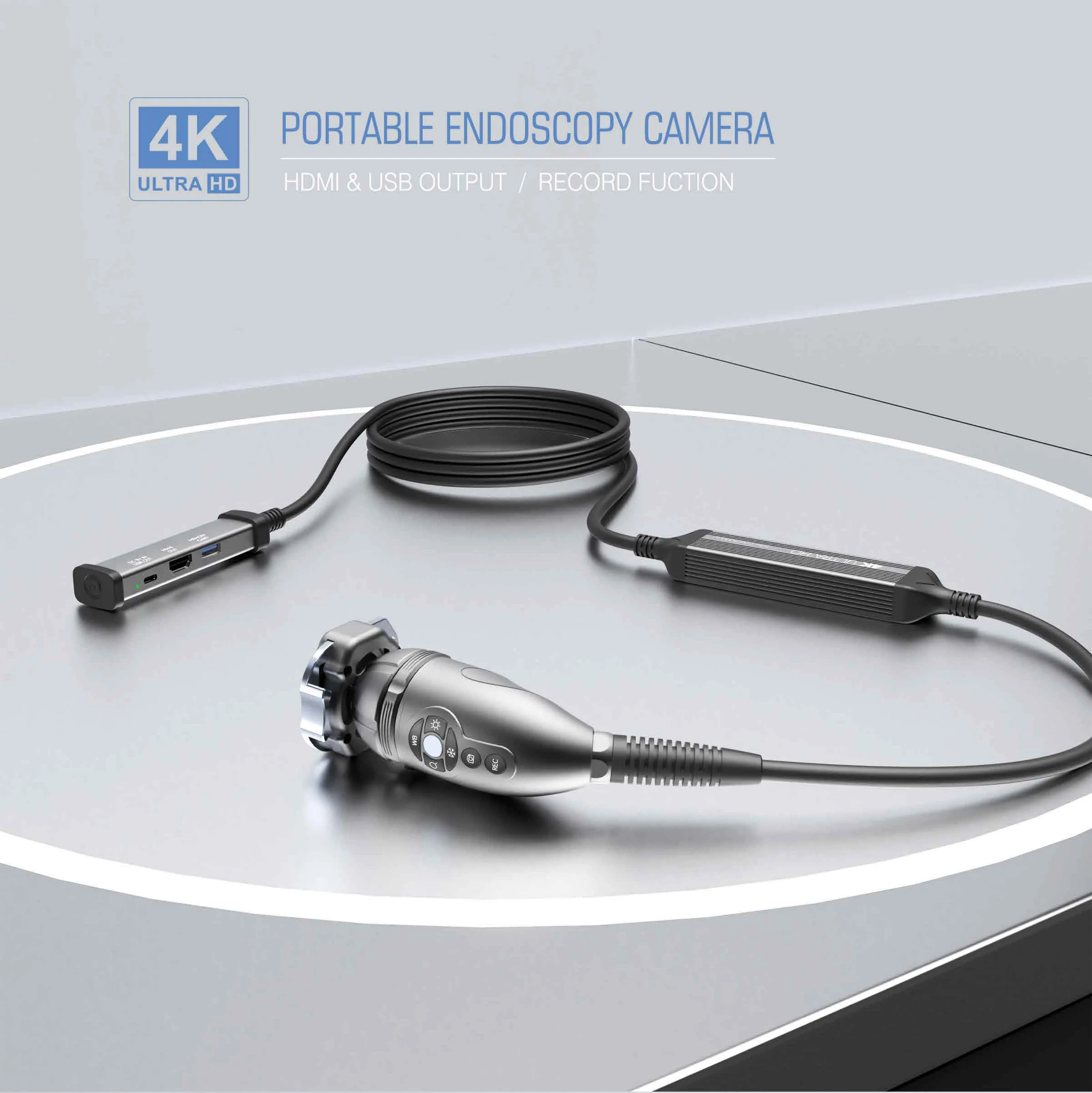 

Портативная эндоскопическая камера 4K Ultra HD с HDMI/USB, многопортовая док-станция для ветеринарной хирургии и промышленного осмотра