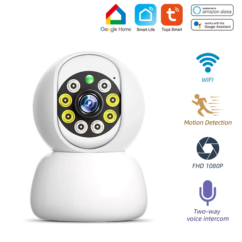 1080P IP Camera Surveillance Camera Indoor Camera WiFi Wireless Baby Monitor Automatic Tracking Smart Home Security APP Control