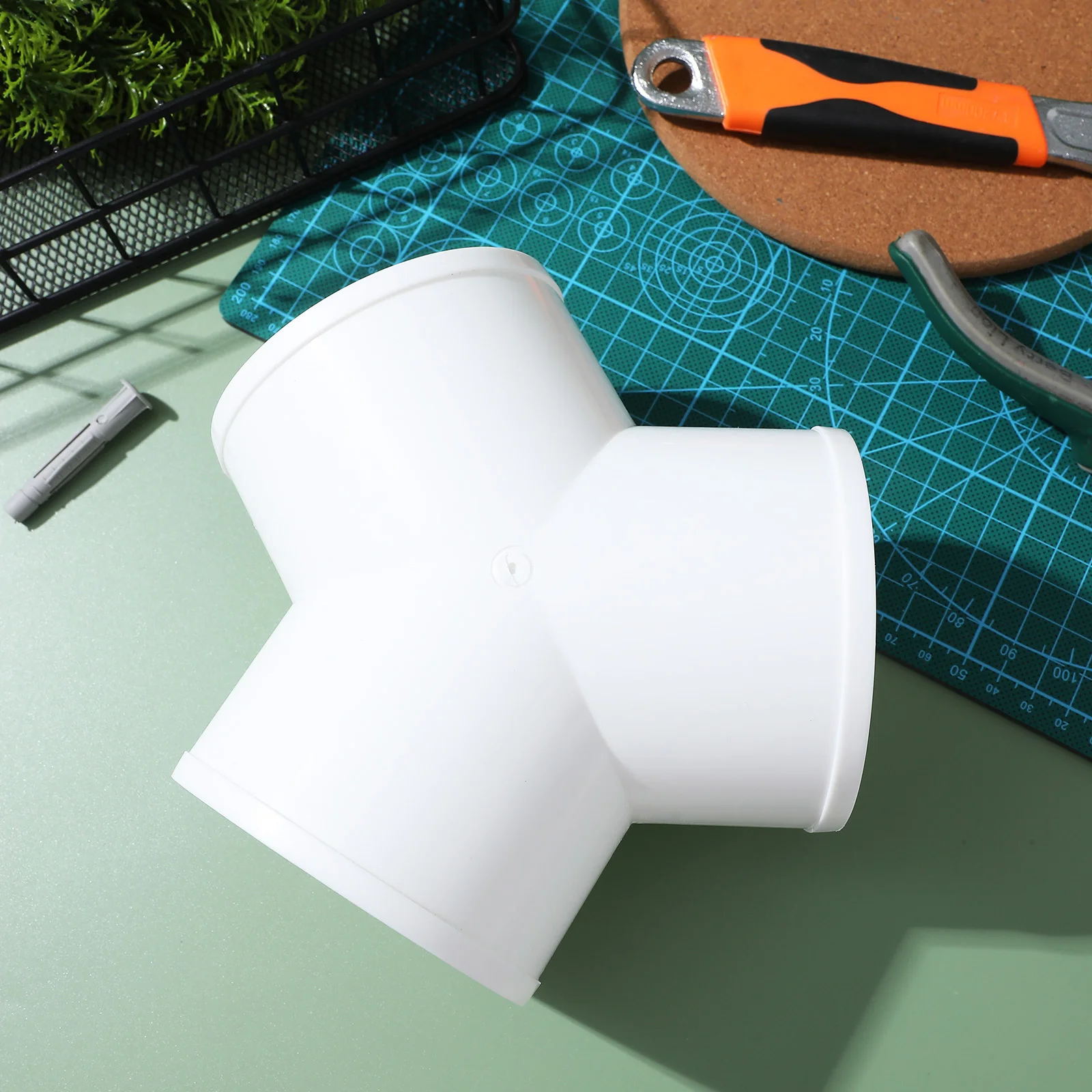 

Y Type Pipe Fitting PVC Duct Connector Splitter for Dryer Vent Hose 3 Way Joint Gas Hose Branch Water Pipe Connector