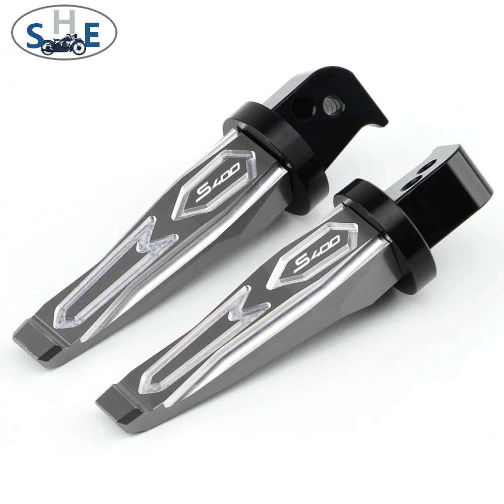For KYMCO Xciting S400 S 400 2017-2022 Motorcycle CNC Aluminum Accessories Passenger Footrests Foot Rests Pegs Rear Pedals Peg
