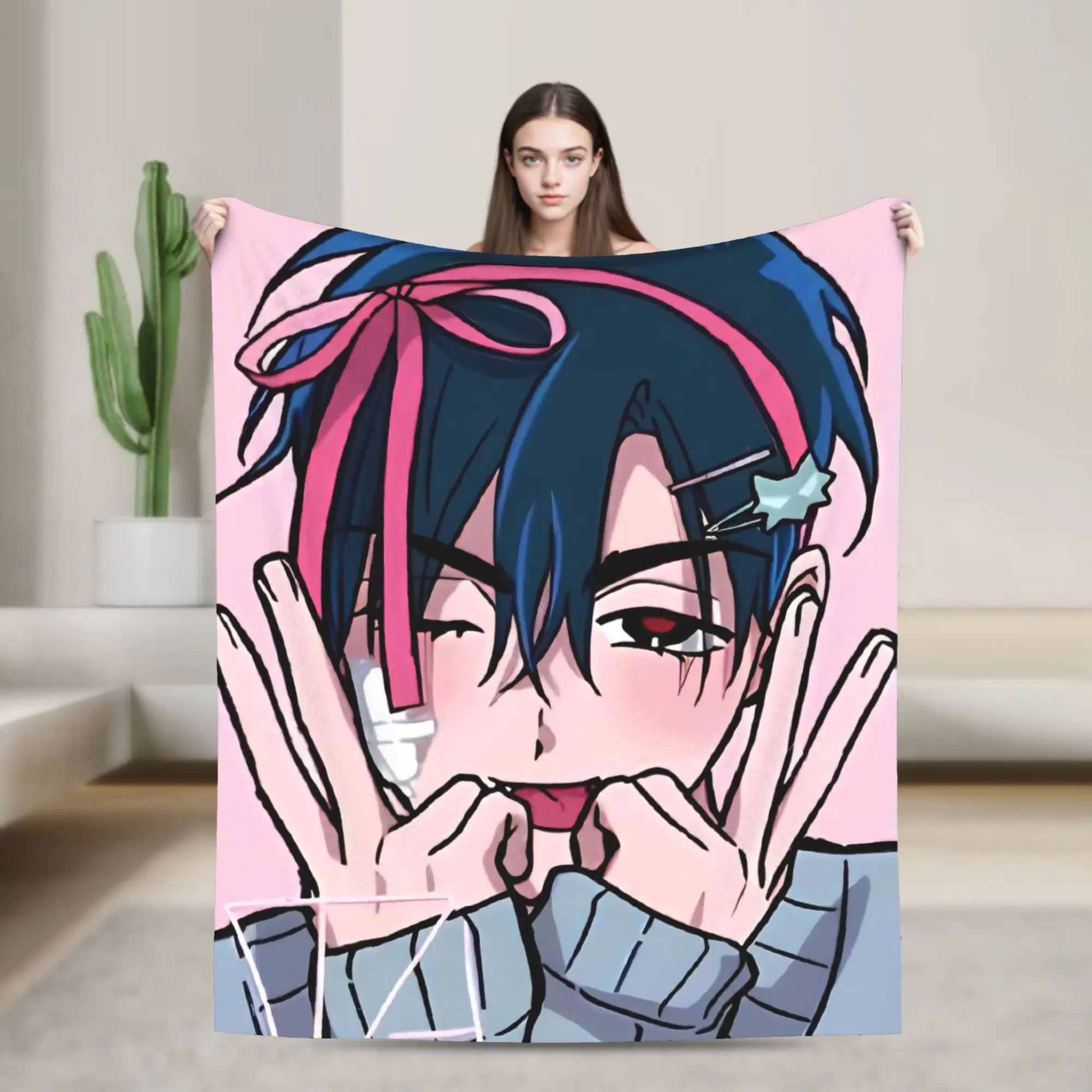 

Супермягкое одеяло с изображением аниме «Ивана инопланетянина», флисовое фланелевое легкое одеяло премиум-класса для кровати, уютные теплые одеяла, всесезонное использование