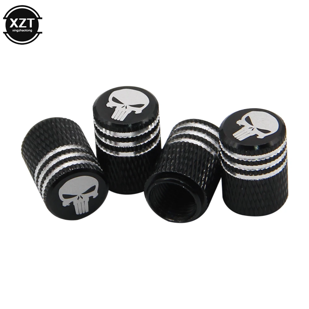 4pcs/lot Wheel Caps Theftproof Aluminum Car Wheel Tires Valves Tyre Stem Air valve Caps Airtight Cover