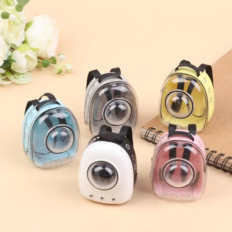 New Mini Doll Backpack Dollhouse Pet Cat Bag Model Dolls House Scene Decoration Micro Landscape Ornament Pretend Play Toys
