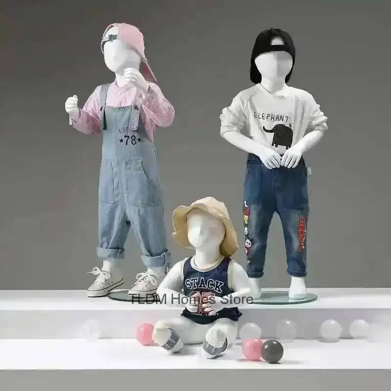Mannequins Full Props Children's Body 2024 Newest Children's Clothing Store Model Kid's Clothes Child Mannequin Display Stands