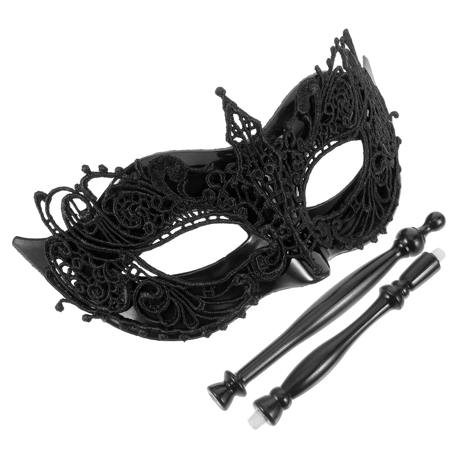 Lace Hand Mask Durable Masquerade Mardi Gras Masks Ball Handheld Stick Prom Party