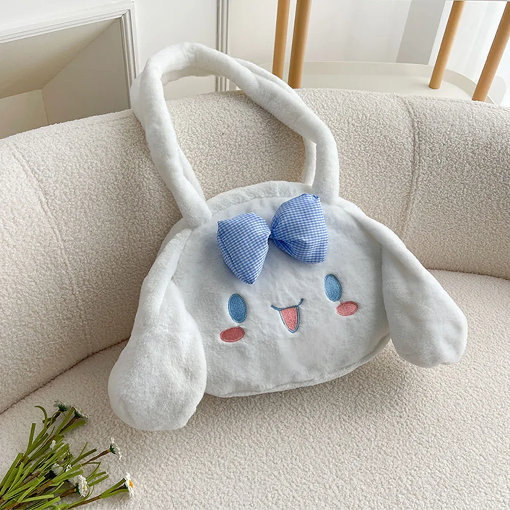 Kawaii سينامورول أفخم حقائب كتف الكرتون حقائب اليد سعة كبيرة حمل حقيبة الموضة حقائب الظهر هدايا عيد الميلاد للفتيات