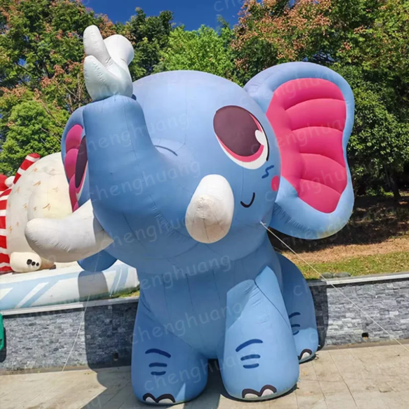 

Inflatable elephants, animal-based air models with blowers, outdoor square and park activity decoration props