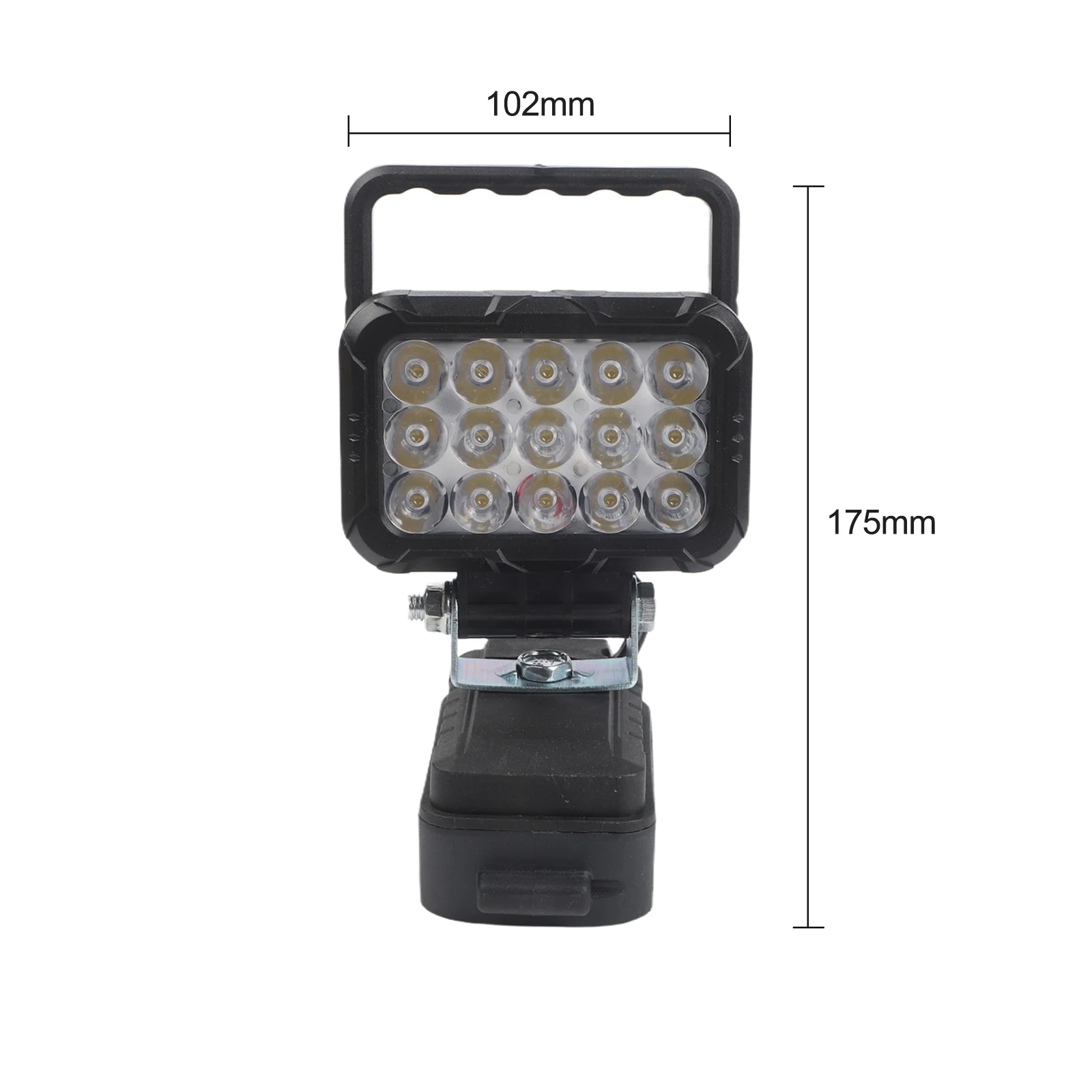 

Handheld Spotlight 15 LED Floodlight IP67 Waterproof Overload Protection Reliable Cordless Spotlight Outdoor Events