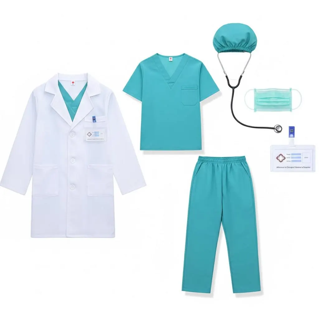 

Scientist Role Play Outfit Holiday Dance Wear & Dress-Up Costume for Anime Fans, Cosplay Enthusiasts, Stage Performances