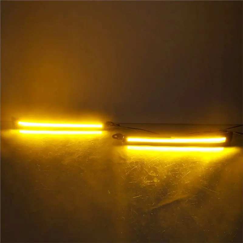 LED النهار تشغيل ضوء لتويوتا لاند كروزر 4500 4700 LC100 FZJ100 UZJ100 1998-2007 سيارة DRL ديناميكية بدوره إشارة #5