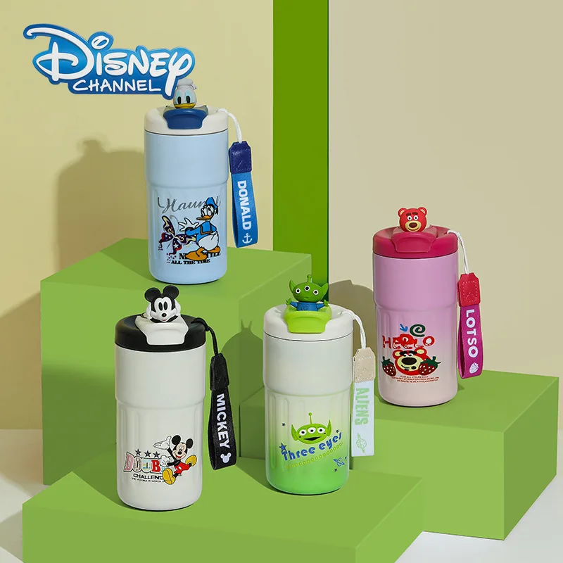 

Disney Alien Thermos Mickey Mouse Cartoon Cute Gradient Color 304 Stainless Steel Business Office Coffee Milk Cold Ice Cup Gift