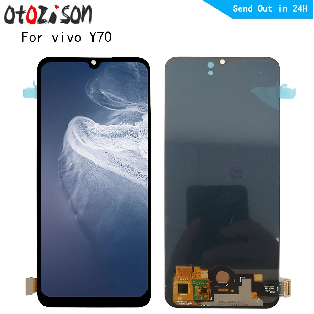 

6.44" AMOLED LCDs For vivo Y70 LCD Display Touch panel Screen sensor Digitizer module With Frame Assembly