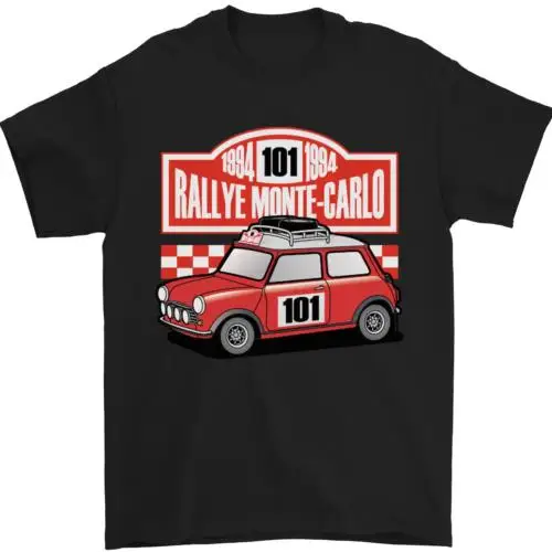 Rallye Monte Carlo Mini Rally Car Mens T-Shirt 100% Cotton