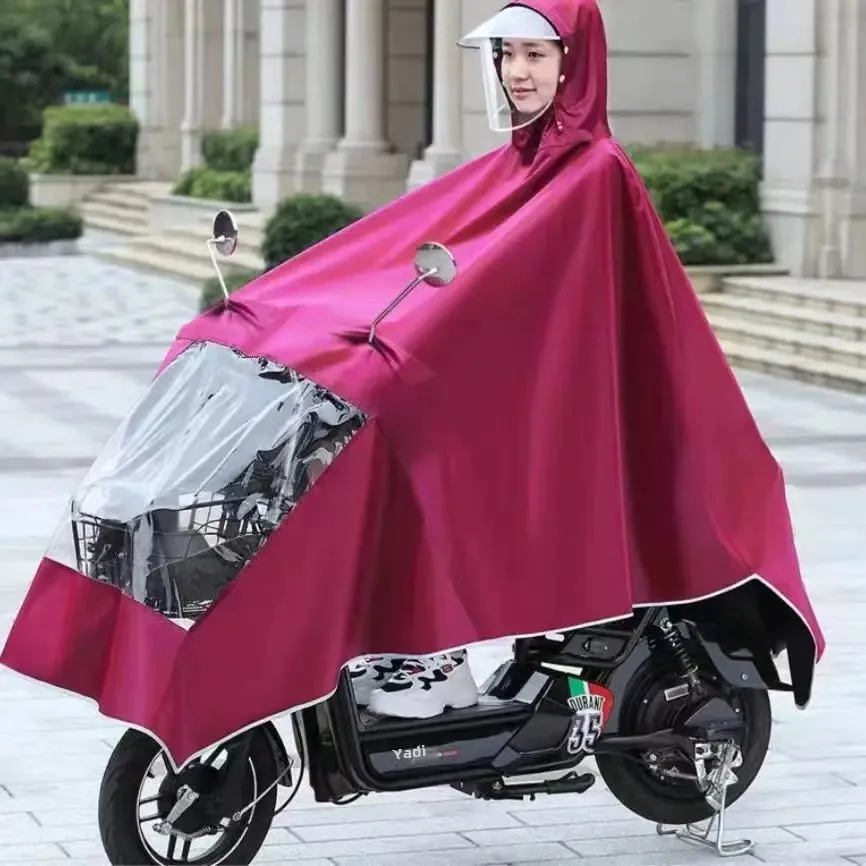 Chubasquero grueso para motocicleta para adultos, impermeable para ciclismo al aire libre, vehículo eléctrico, bicicleta, impermeable específico, venta al por mayor, motocicleta personalizada