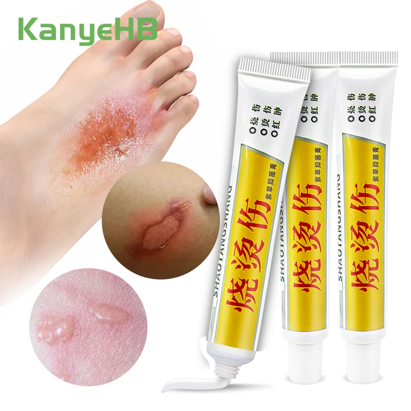 

1-3pcs Herbal Burn Treatment Cream Antibacterial Scald Relieve Wound Pain Anti-infection Ointment Skin Repairs Chinese Medicine