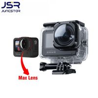 For Gopro 9 10 Accessories Case Waterproof Housing MAX Lens Mod Wide-Angle Big Lente Diving 40M Protective Shell For Go pro Hero