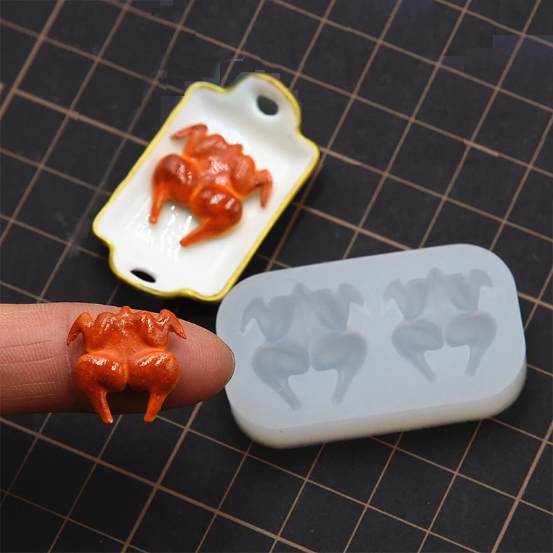 

Pottery Clay 1:12 Mimi Roast Chicken Silicone Molds Porfessional Artiest Handcraft DIY molds