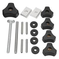 Woodworking Tool M6 M8 Accessary Quick Action Hold Down Clamp Handle Nut Set Fits for T-Slot T-Tracks