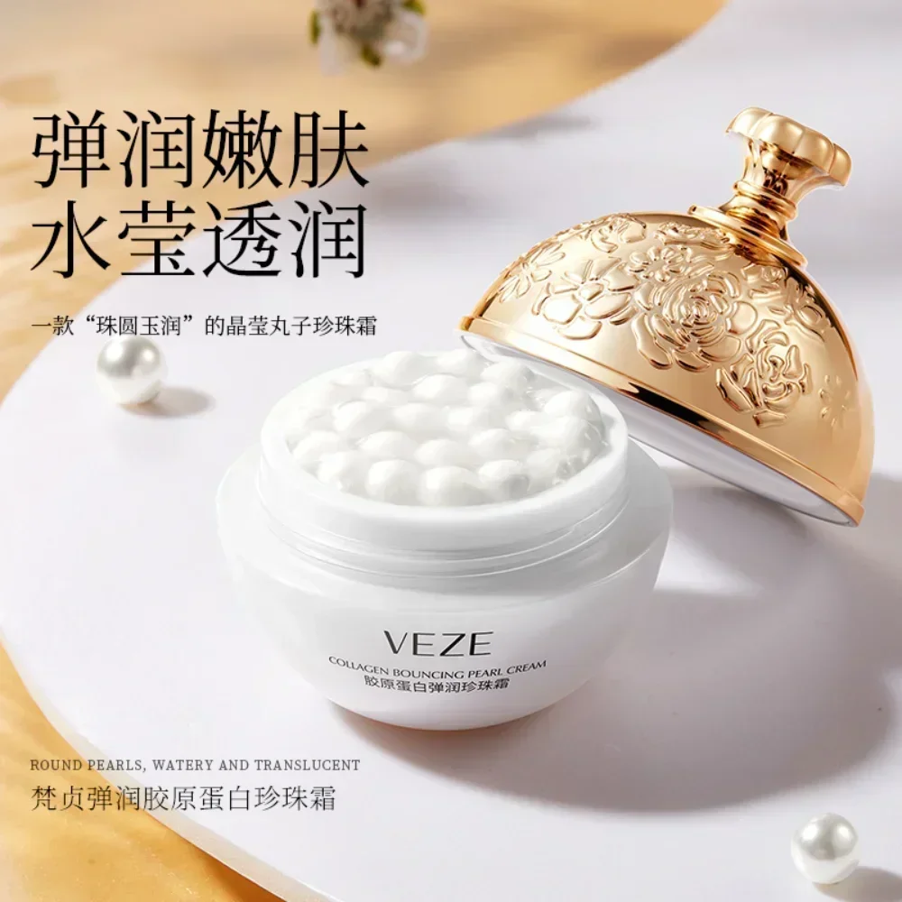 Collagen Elastic Pearl Cream 30g Restructuring Pearl Pill Filling Cream Anti-aging Anti Wrinkle Moisturizing Korea Skin Care