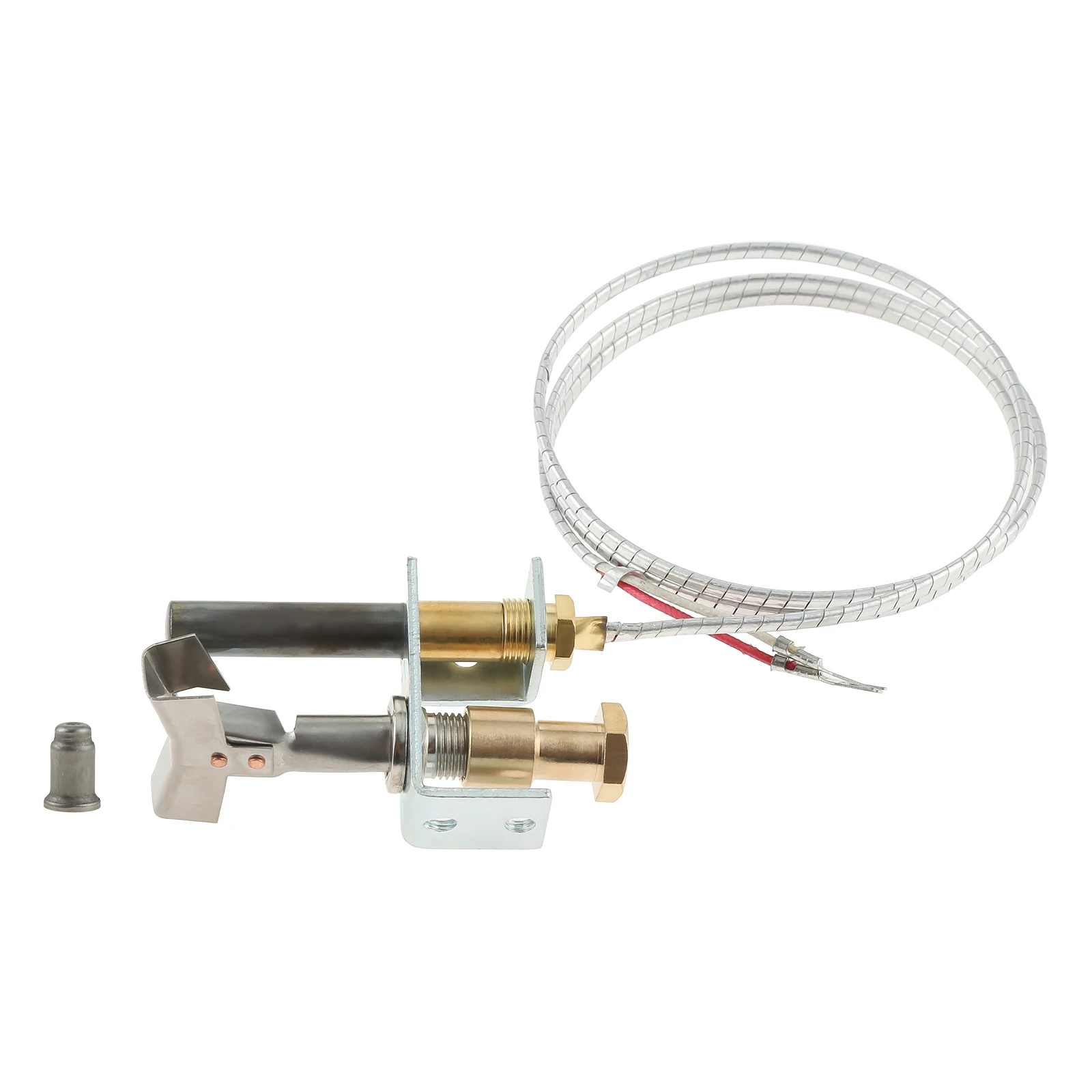 Pilot Burner and 750 Millivolt Thermopile Assembly Own 36-Inch Leads Aluminium Glass Fiber Wire for Furnace Controls Replacement