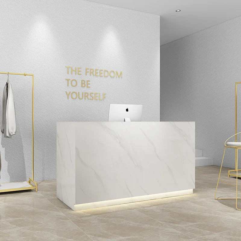 

Clothing store checkout page store small front desk counter imitation Dali simple modern