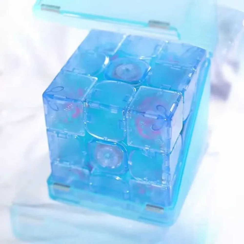 Gan13 Maglev Youlan إصدار محدود المكعب السحري صغير شفاف أزرق شفاف 3x3x3 GAN13 Maglev Coloré مكعب قابل للجمع