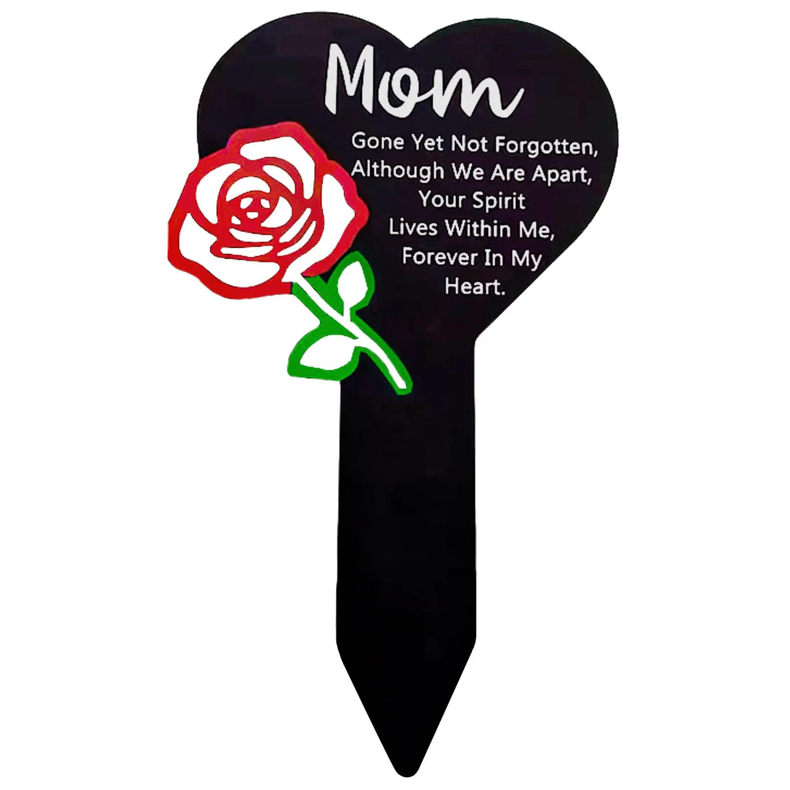 Memorial Acrylic Grave Markers Cemetery Garden Stake Memorial Plaque Garden Grave Decoration For Cemetery Outdoors Yard Garden