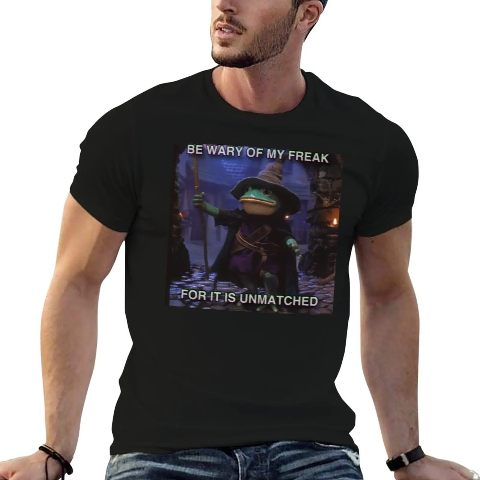 BE WARY OF MY FREAK T-Shirt Basic Short Sleeve T-Shirt for Men