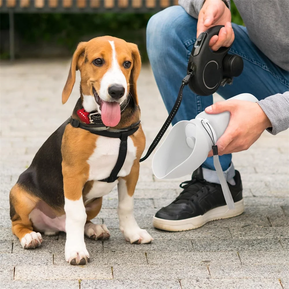 550ml Outdoor Portable Pet Dog Water Bottle Extrusion Large Dog Travel Water Cup Drinking Water Feeder Bowl for Dog Cat - view 6