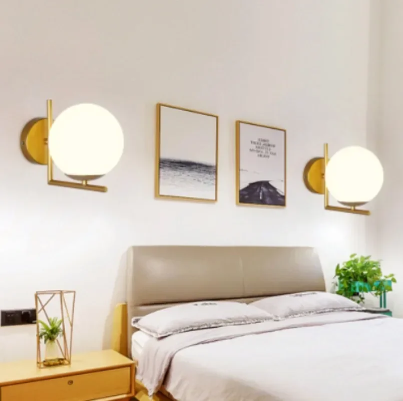 Nordic Wohnzimmer Wand Lampe Ins Minimalistischen Schlafzimmer Kopfteil Beleuchtung Dekorative Wandleuchter Hotel Zimmer Engineering Licht