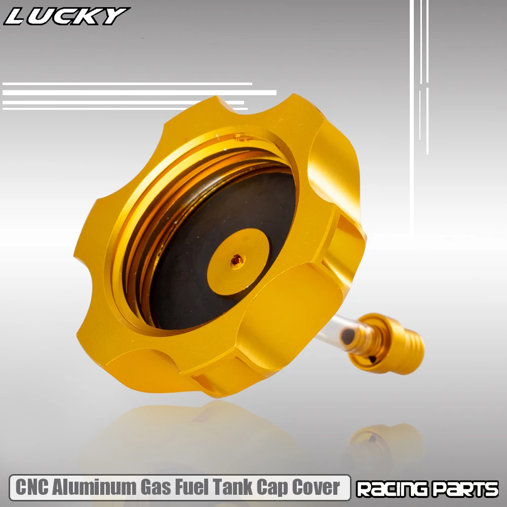 CNC Aluminum Gas Fuel Tank Cap Cover For Kayo Bse Chinese CRF TTR KLX 110 50 70 90 125 140 150 160 190 CC Dirt Pit Bike Parts