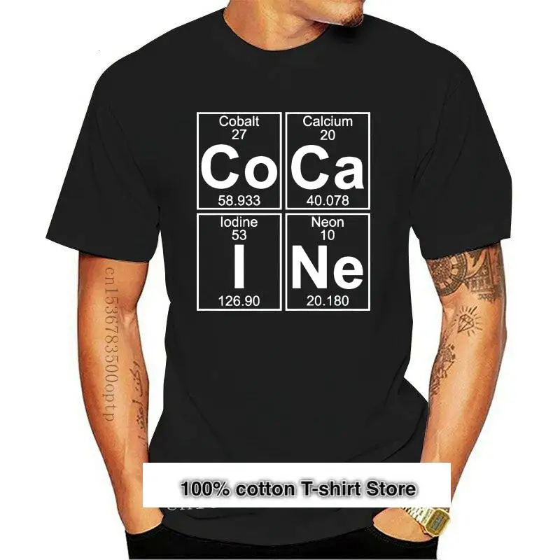 Camiseta a la moda para hombre, ropa de Tableau symboles-hommes, HUMOUR Drogue, estilo de verano de Ciencia