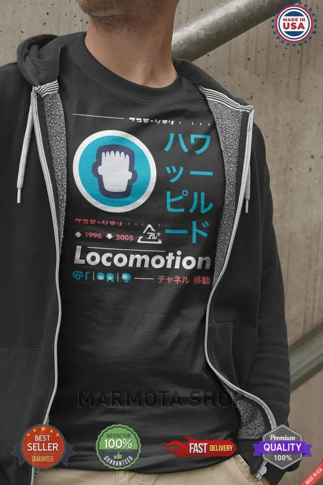 Locomotion Lifestyle Legacy 90s Retro Shirt Tee Japanese Anime Manga T-Shirt