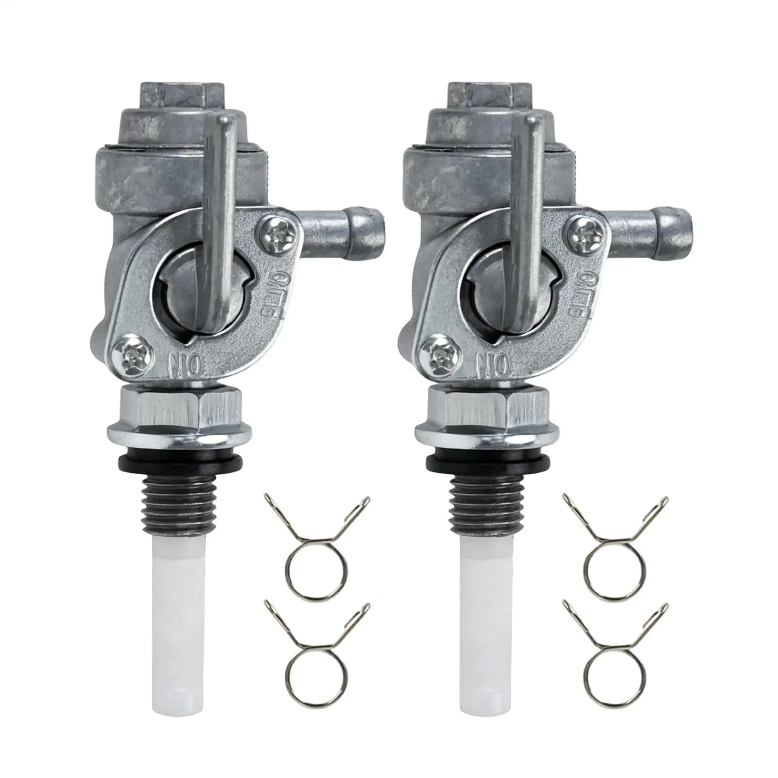 Engine Oil Valve 2 Pieces Clamp-On Replacement Oil Tank Valve On Off Control For Technicians Professionals Landscaping Equipment