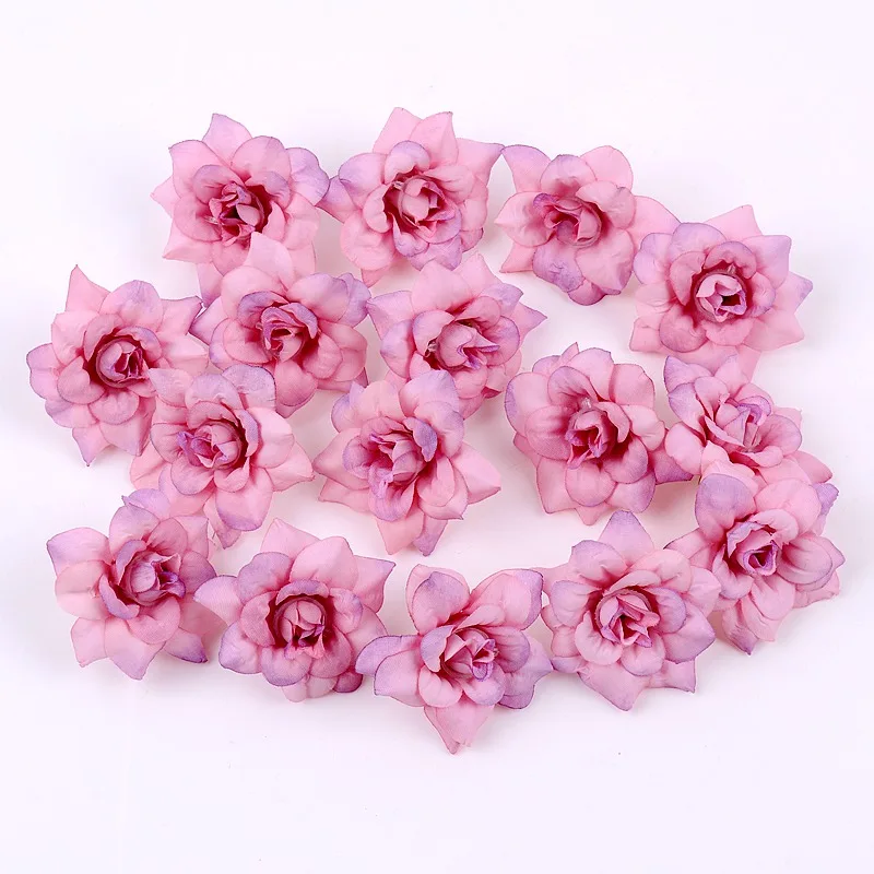 50 Stück künstliche Blumen, 4,5 cm, künstliche Blumen für Heimdekoration, Hochzeit, Hochzeit, Dekoration, Partyzubehör, DIY-Girlande, Geschenkzubehör – Detail 13