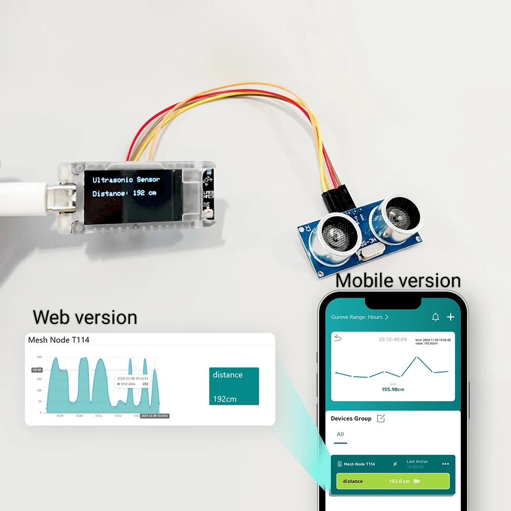 Nieuwe Heltec Meshtastic Tracker T114 V2 nRF52840 SX1262 LoRaWAN LoRa Arduino IOT Positionering Devboard GNSS Module BLE