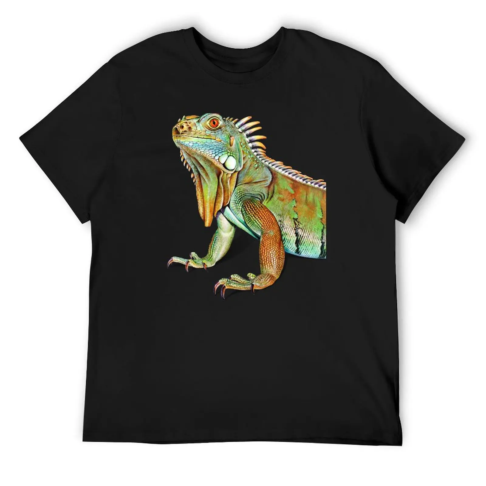 

Iguana Portrait T-Shirt oversized graphic tee customizeds boys whites customs design your own big and tall t shirts for men